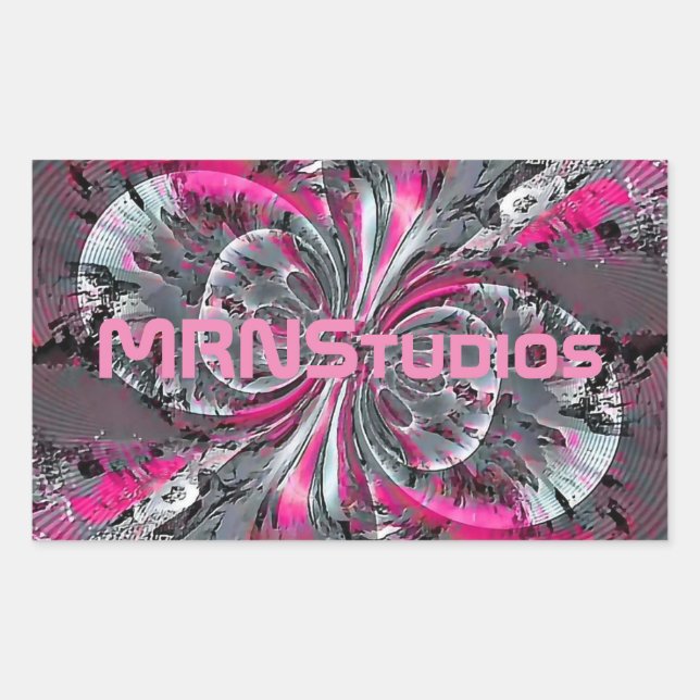 Rectangular Pegatina de triángulo de señales mixtas (Anverso)