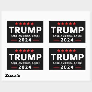Rectangular Pegatina de Trump 2024