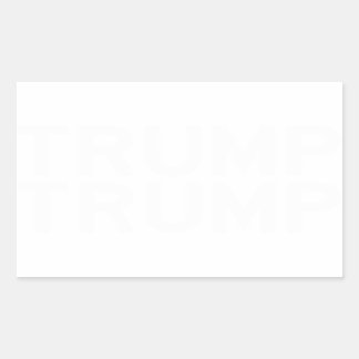 Rectangular PEGATINA de TRUMP en las letras blancas góticas de
