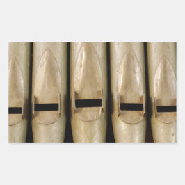 Rectangular Pegatina de tuberías de órganos