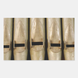 Rectangular Pegatina de tuberías de órganos