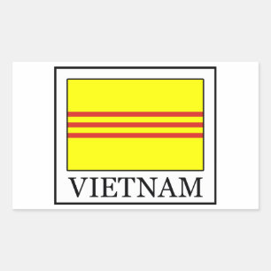 Rectangular Pegatina de Vietnam