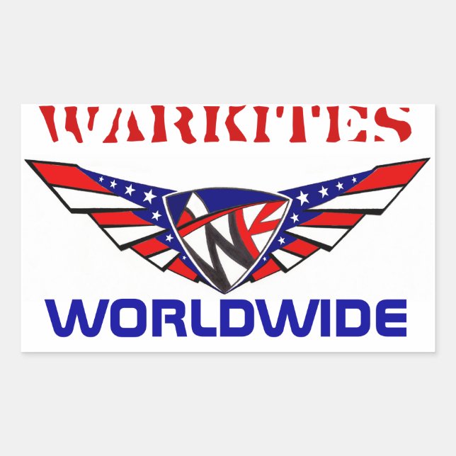 Rectangular pegatina de warkites rwb (Anverso)