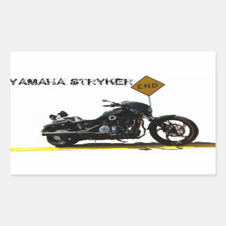 Rectangular Pegatina de Yamaha Stryker "El fin"