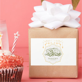 Rectangular Pegatina decorativa de Ramadan Kareem