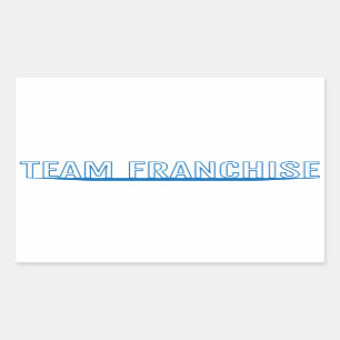 Rectangular Pegatina del blanco de la licencia del equipo