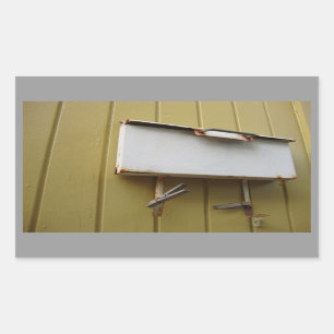 Rectangular Pegatina del buzón