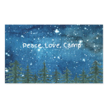 Pegatina del Campamento de Amor por la Paz - Perfe