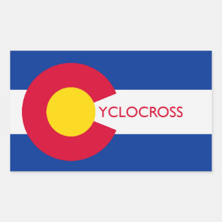 Rectangular Pegatina del Ciclo de Colorado