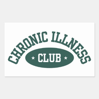 Rectangular Pegatina del Club de Enfermedad Crónica, Concienci