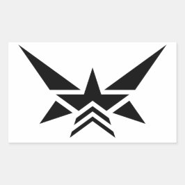 Rectangular Pegatina del comandante de ala de Starcom