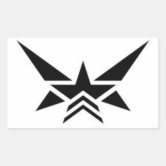 Rectangular Pegatina del comandante de ala de Starcom