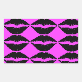 Rectangular Pegatina del cuello del frasco