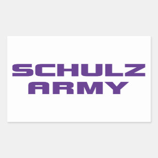 Rectangular Pegatina del Ejército Schulz