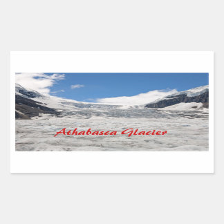Rectangular Pegatina del glaciar Athabasca