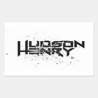 Rectangular Pegatina del Hudson Henry