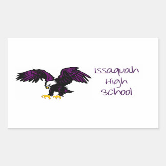Rectangular Pegatina del instituto Issaquah