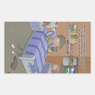 Rectangular Pegatina del Libro de Hipo - página 1