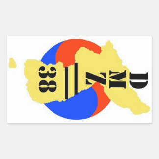 Rectangular PEGATINA del logotipo DMZ//38