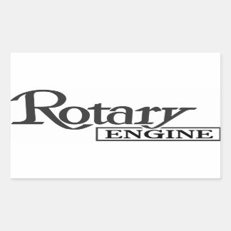 Rectangular Pegatina del motor rotario Mazda