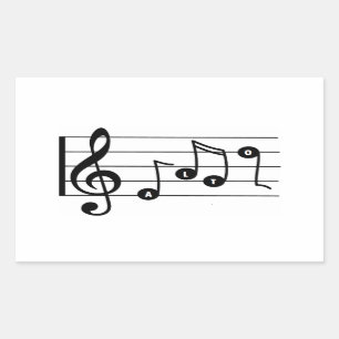 Rectangular Pegatina del Musical del cantante del alto