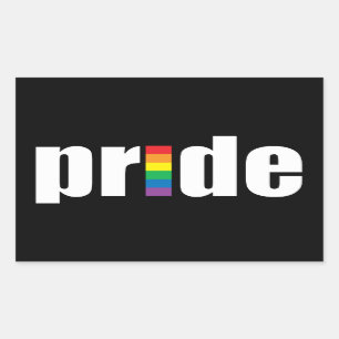 Rectangular Pegatina del orgullo