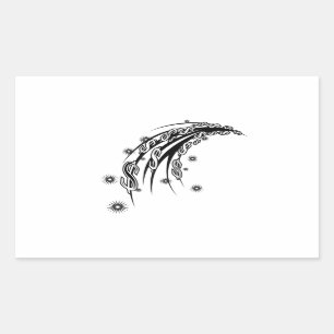 Rectangular Pegatina del rectángulo de la corriente del diner