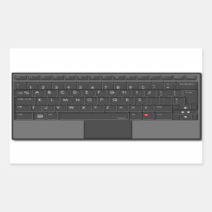Rectangular Pegatina del teclado de ABC
