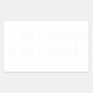 Rectangular Pegatina del TRIUNFO en letras blancas góticas de