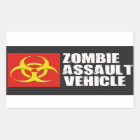 Pegatina del vehículo de asalto Zombie
