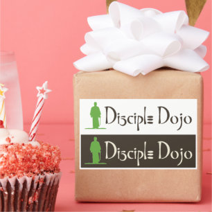 Rectangular Pegatina Disciple Dojo 2 por 1