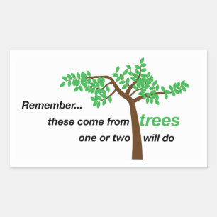 Rectangular Pegatina dispensador de toallas de papel