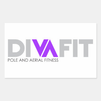Rectangular Pegatina DivaFit