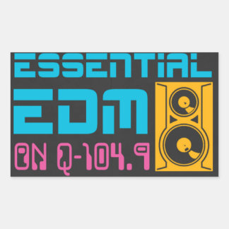 Rectangular Pegatina esencial de EDM