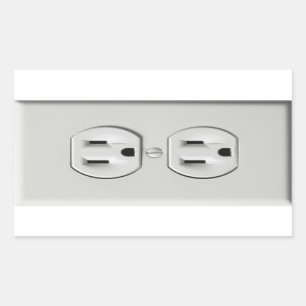 Rectangular Pegatina falso de la broma del mercado