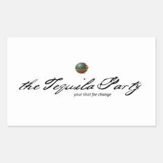 Rectangular Pegatina Fiesta Tequila