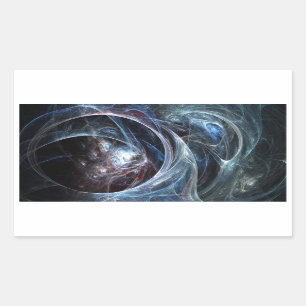 Rectangular Pegatina fractal: Cueva de araña