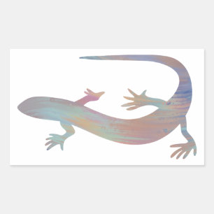 Rectangular Pegatina Gecko de estilo acrílico