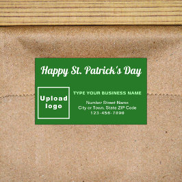 Rectangular Pegatina Green Saint Patrick Business Rectangle