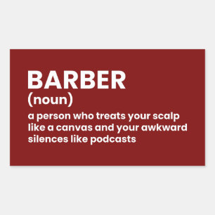 Rectangular Pegatina Guay Barber Definition