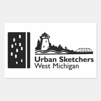 Rectangular Pegatina - Hoja de 4