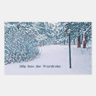 Rectangular Pegatina inspirado en Narnia