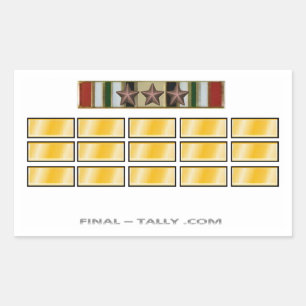 Rectangular Pegatina Iraq 15 meses con la estrella de 3