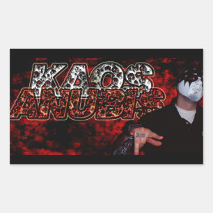 RECTANGULAR PEGATINA KAOS ANUBIS (BLOQUEADO)