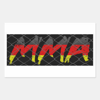 Rectangular Pegatina MMA alemán