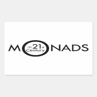 Rectangular Pegatina Monos rectangulares