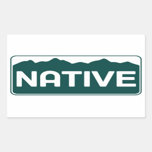Rectangular Pegatina nativo de Colorado