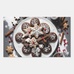 Rectangular Pegatina navidad 1 - 001
