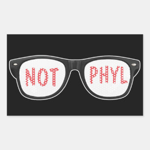 Rectangular Pegatina No Phyl