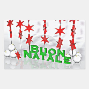 RECTANGULAR PEGATINA PARA DECIR **MEROSOS NAVIDAD** "ESTILO IT